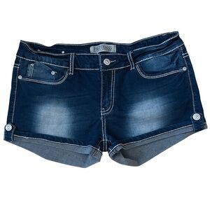 P&P Jeans Dark Blue Denim Shorts Size 15/16